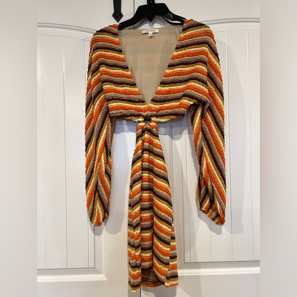 12th tribe stripped dress size S